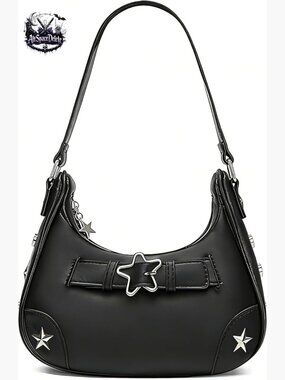 Faux Leather Hobo Shoulder Bag with Checkered Pattern Detachable Strap